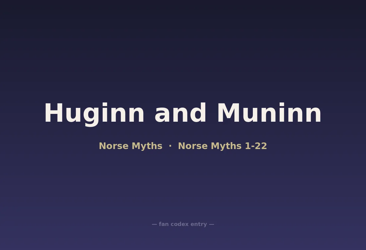 Huginn and Muninn